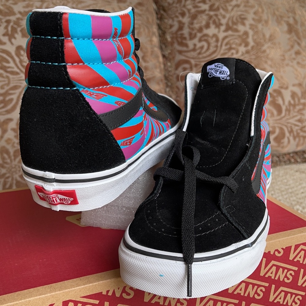 Vans Sk8-Hi Retro Mart Black/True White Men’s - Picture 11 of 16